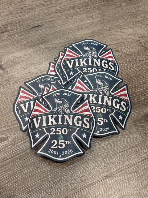 Set of waterproof 2-inch custom stickers from DC Print Haus, featuring colorful vinyl designs on a white background.