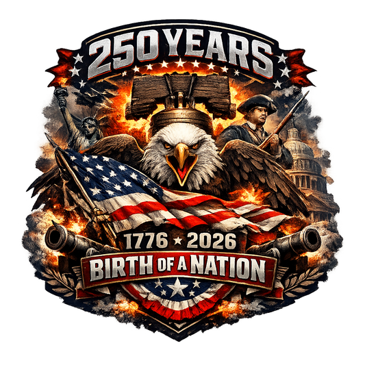 America 250 Sticker – 1776-2026 Birth of a Nation Patriotic Eagle 