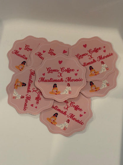 Waterproof 2-inch custom stickers from DC Print Haus, featuring vibrant vinyl designs in a bulk sticker deal.