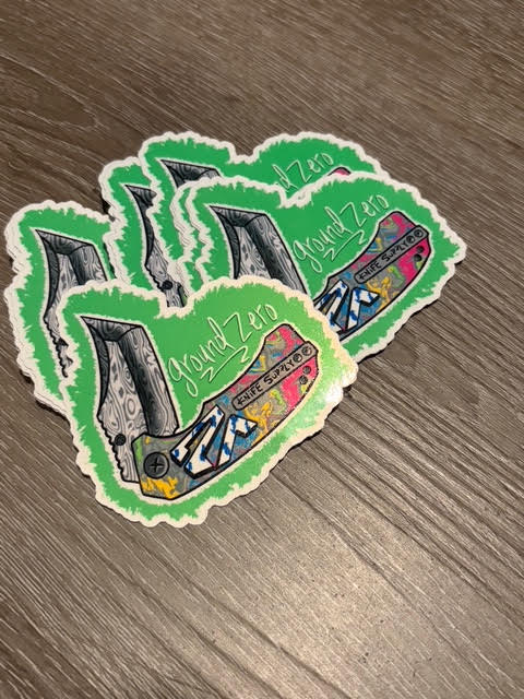 Waterproof 2-inch custom stickers from DC Print Haus, featuring vibrant vinyl designs in a bulk sticker deal.