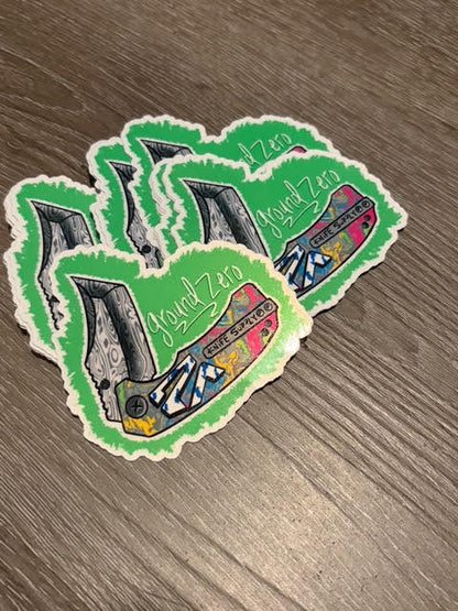 Waterproof 2-inch custom stickers from DC Print Haus, featuring vibrant vinyl designs in a bulk sticker deal.