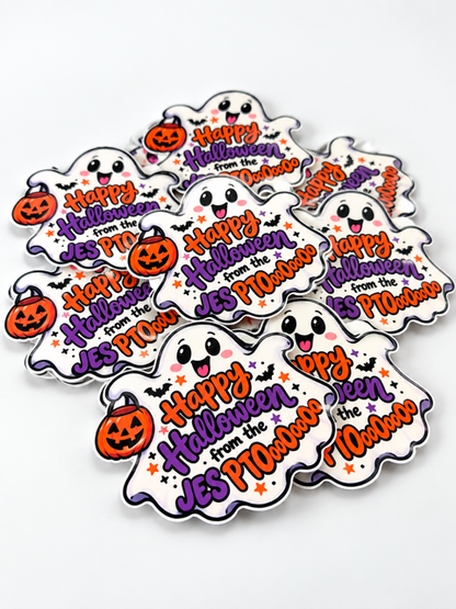 Set of waterproof 2-inch custom stickers from DC Print Haus featuring vibrant designs on durable vinyl material.